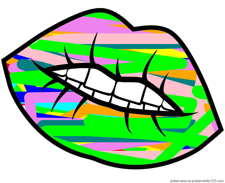 POBARVANA POBARVANKA - Pobarvanka ustnic