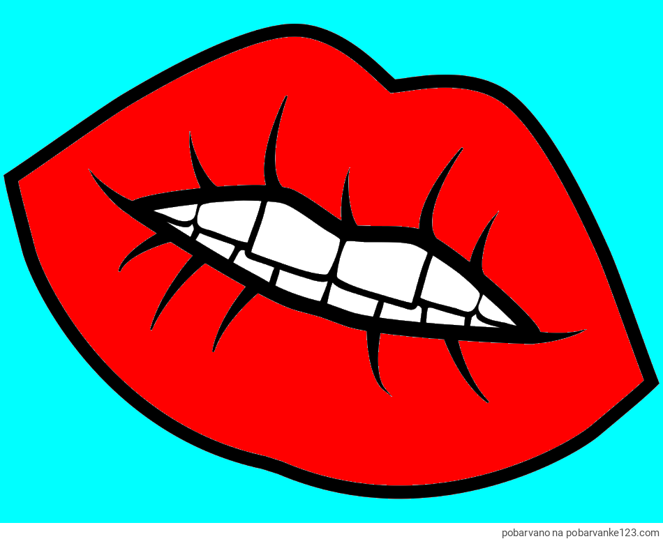 POBARVANA POBARVANKA - Pobarvanka ustnic