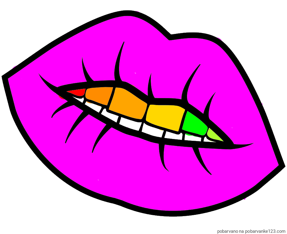 POBARVANA POBARVANKA - Pobarvanka ustnic