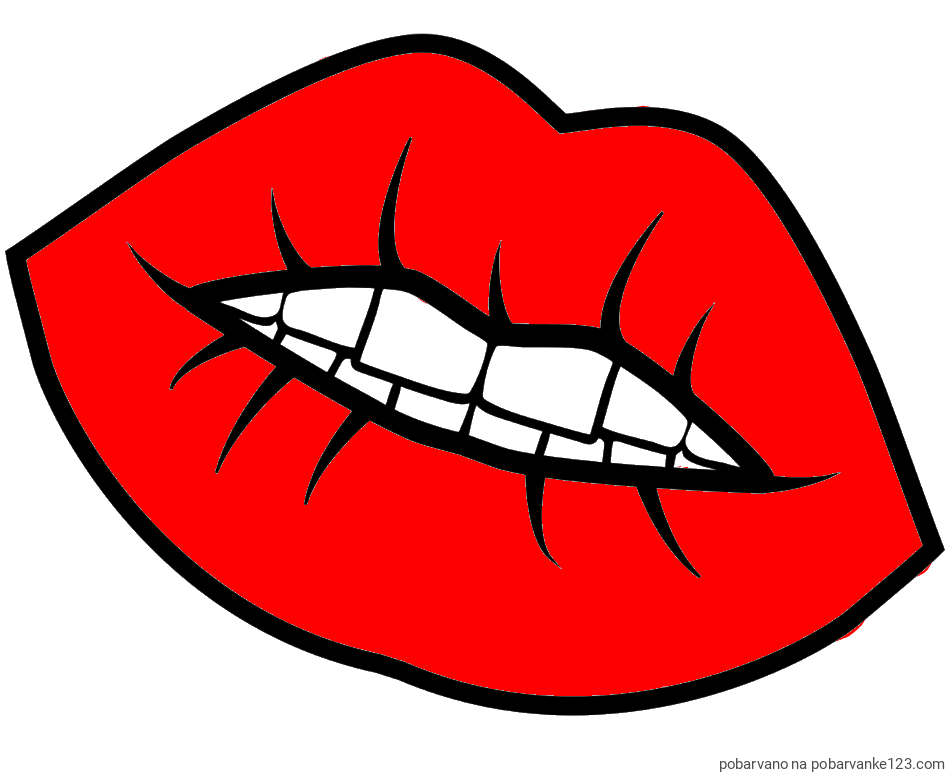 POBARVANA POBARVANKA - Pobarvanka ustnic