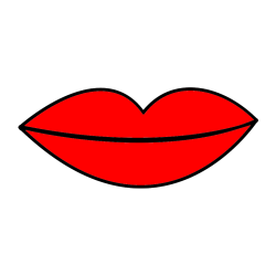 Pobarvana pobarvanka - Pobarvanka ustnice