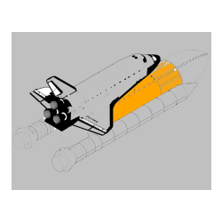 Pobarvana pobarvanka - Pobarvanka vesoljskega plovila Space Shuttle Discovery 3 v letu