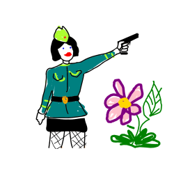 Pobarvana pobarvanka - Pobarvanka vojakinje partizanke