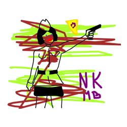 Pobarvana pobarvanka - Pobarvanka vojakinje partizanke