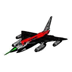 Pobarvana pobarvanka - Pobarvanka vojaškega lovca