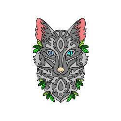 POBARVANA POBARVANKA - Pobarvanka volka - mandale