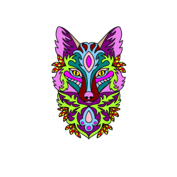 POBARVANA POBARVANKA - Pobarvanka volka - mandale