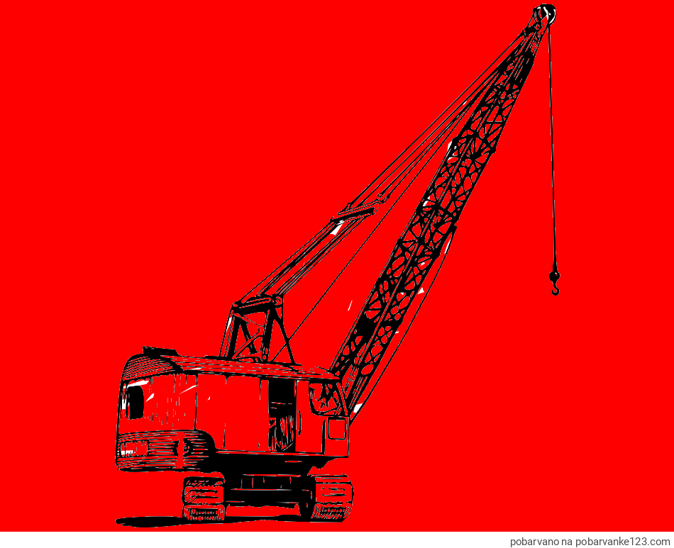 POBARVANA POBARVANKA - Pobarvanka žerjava