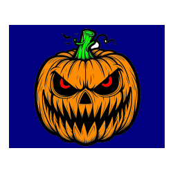 POBARVANA POBARVANKA - Pobarvanka zlobne buče za noč čarovnic