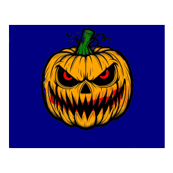 POBARVANA POBARVANKA - Pobarvanka zlobne buče za noč čarovnic