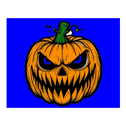 POBARVANA POBARVANKA - Pobarvanka zlobne buče za noč čarovnic