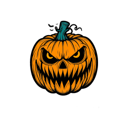 POBARVANA POBARVANKA - Pobarvanka zlobne buče za noč čarovnic