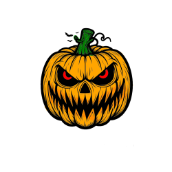 POBARVANA POBARVANKA - Pobarvanka zlobne buče za noč čarovnic