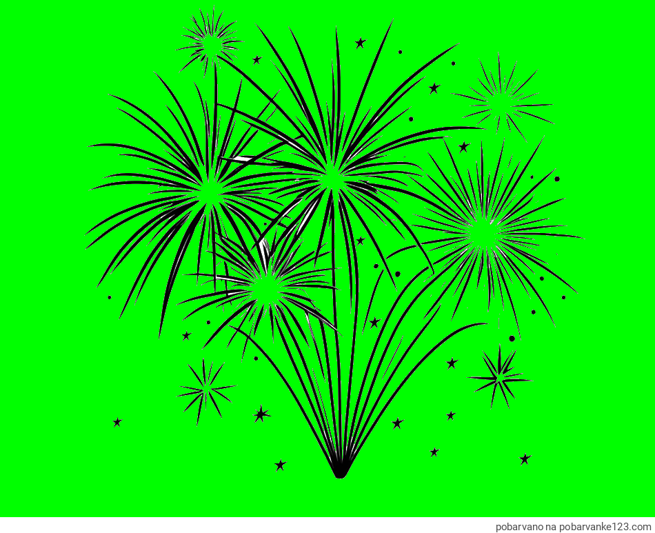 POBARVANA POBARVANKA - Pobarvanke velikega ognjemeta