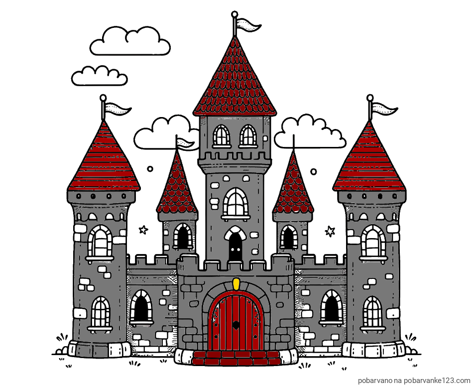 POBARVANA POBARVANKA - Pobarvnaka velikega gradu