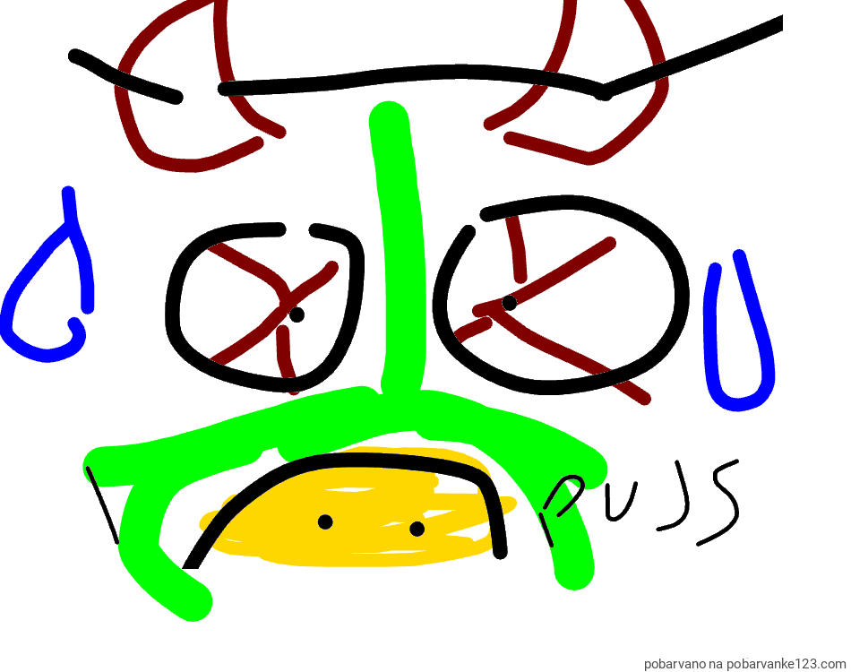 POBARVANA POBARVANKA - Prestrašen pujs