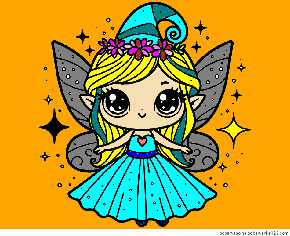 POBARVANA POBARVANKA - Prikupna čarobna vila