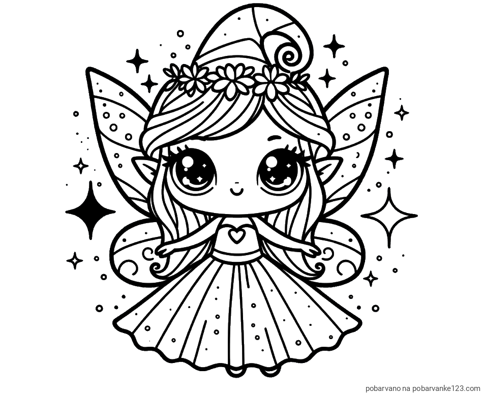 POBARVANA POBARVANKA - Prikupna čarobna vila