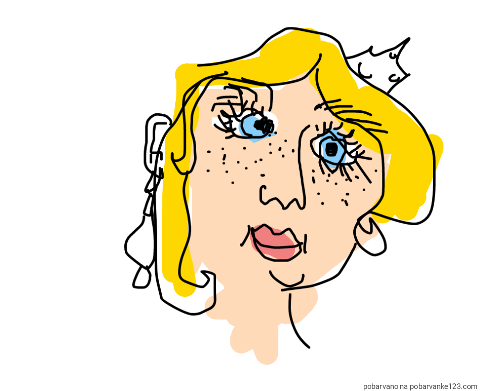 POBARVANA POBARVANKA - princeska alizabeta