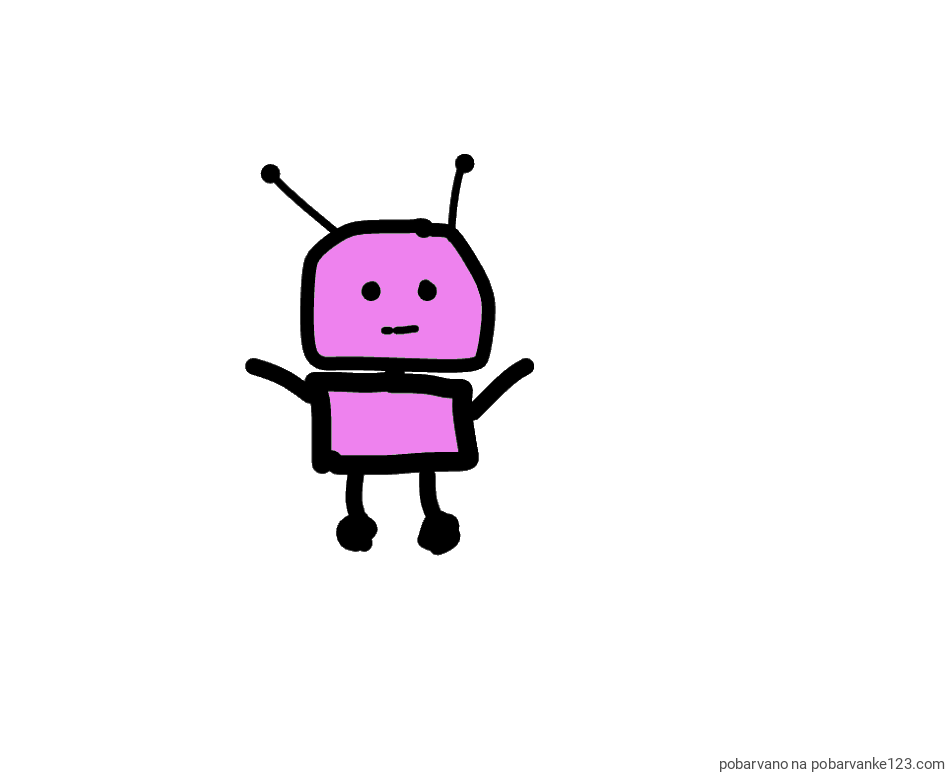 POBARVANA POBARVANKA - robotek