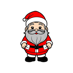 Pobarvana pobarvanka - Simpatična pobarvanka Božička