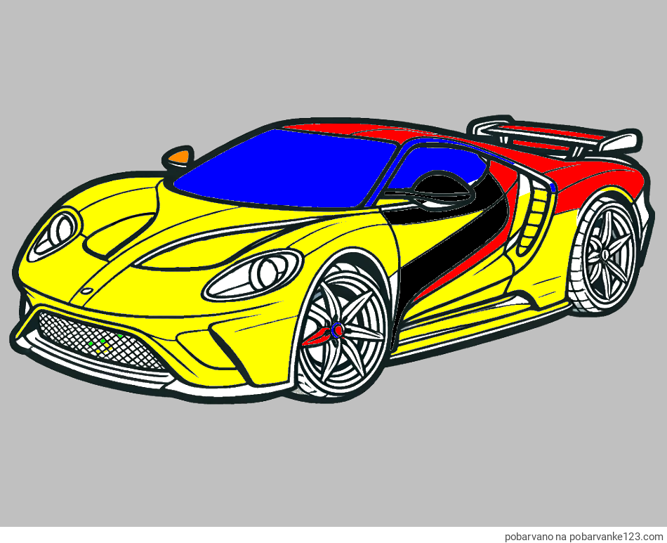 POBARVANA POBARVANKA - Športni avtomobil