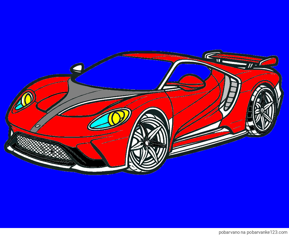POBARVANA POBARVANKA - Športni avtomobil