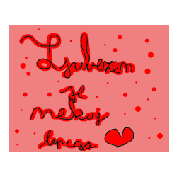 Pobarvana pobarvanka - valentinovo