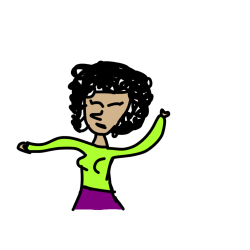 Pobarvana pobarvanka - ženska