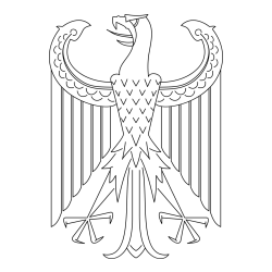 Pobarvanka abstraktne upodobiteve orla