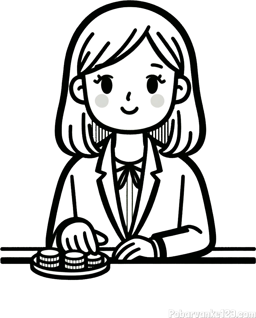 Pobarvanka bančne uslužbenke