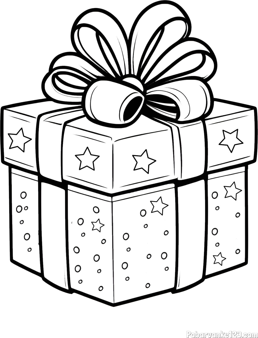 Pobarvanka božičnega darila