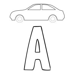Pobarvanka črke A