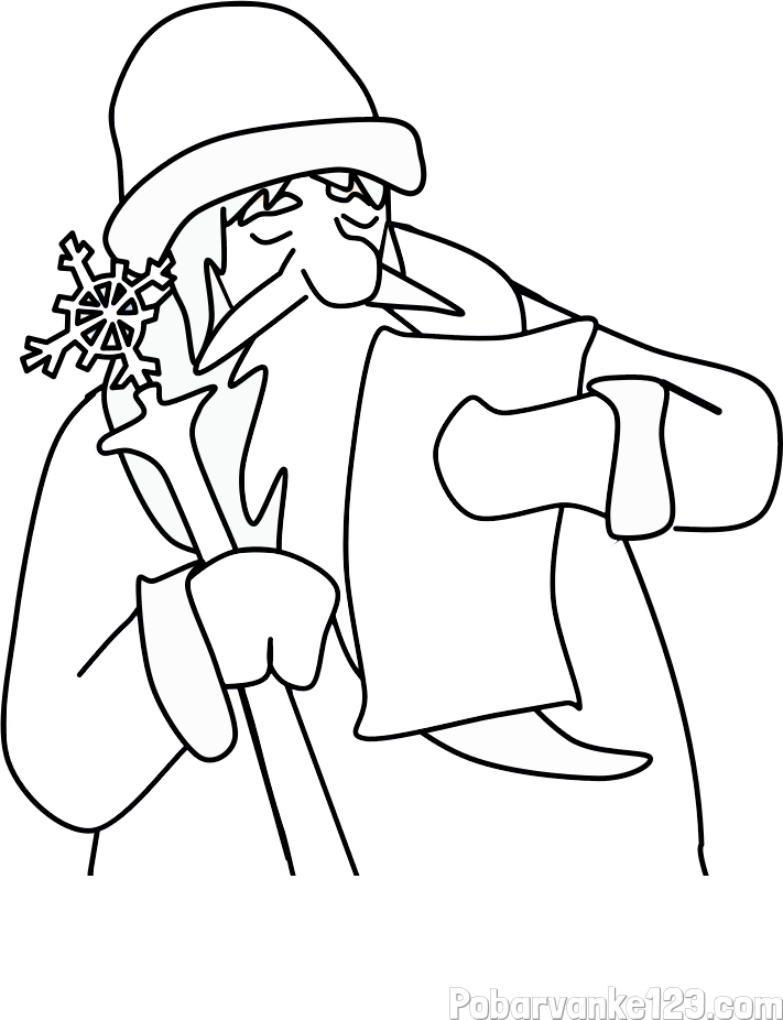 Pobarvanka Dedka Mraza