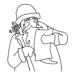 Pobarvanka Dedka Mraza