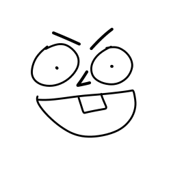 Pobarvanka enozobega smeška