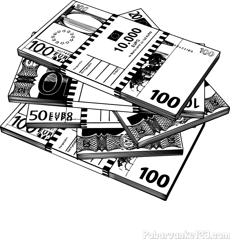 Pobarvanka evrskih bankovcev