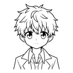 Pobarvanka fanta v anime slogu