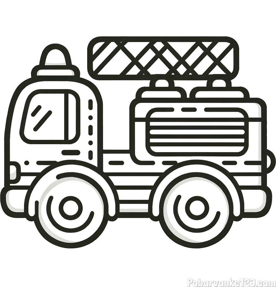 Pobarvanka gasilski avto