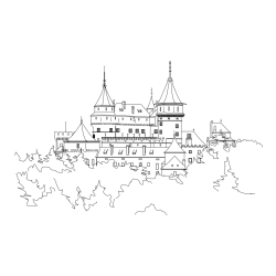 Pobarvanka gradu na Sloveškem