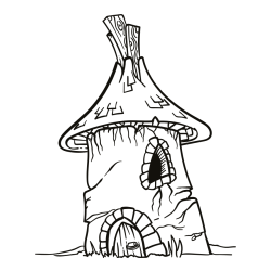 Pobarvanka grajskega stolpa