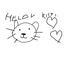 Pobarvanka Helov Kitti