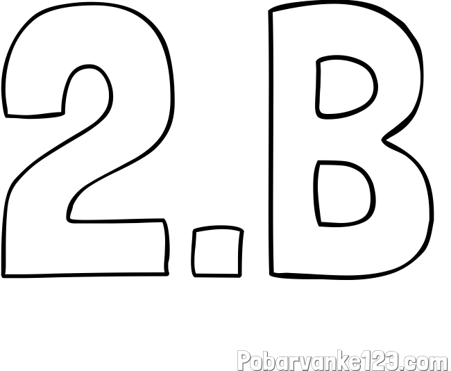 Pobarvanka imena 2.B