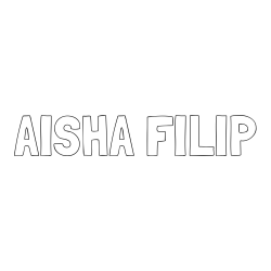 Online izdelana pobarvanka - Pobarvanka imena AISHA FILIP