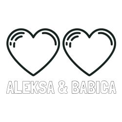 Pobarvanka imena ALEKSA in BABICE