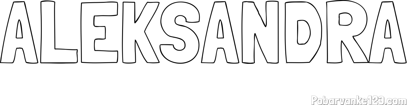 Pobarvanka imena ALEKSANDRA