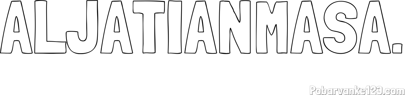 Pobarvanka imena ALJATIANMAŠA.