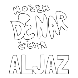 Pobarvanka imena ALJAZ in 💲 Pobarvanka Hočem denar 💲