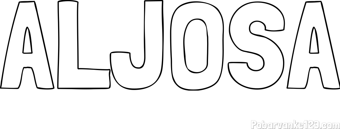 Pobarvanka imena ALJOSA