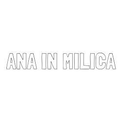 Online izdelana pobarvanka - Pobarvanka imena ANA IN MILICA